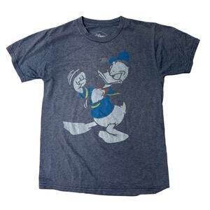 DISNEY DISNEYLAND DONALD DUCK SHIRT GRAY TEE TSHIRT S SMALL MENS DAFFY
